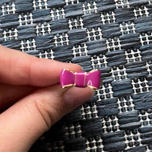 Kate Spade Purple Take a Bow Ring Size 6 - Picture 5 of 7
